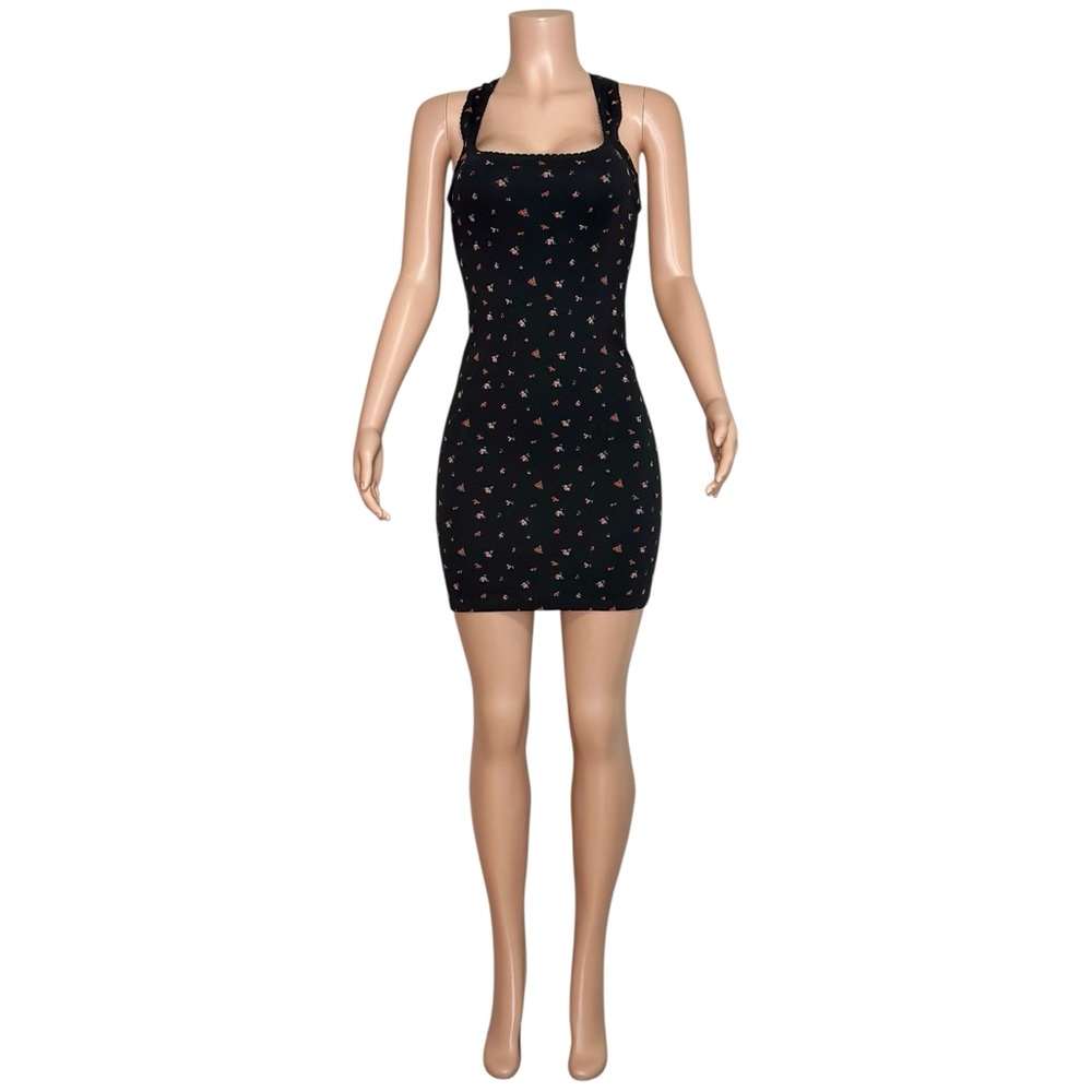 ROUJE PARIS Addie Mini Dress, Black Floral, FR36/US4 - Picture 12 of 15